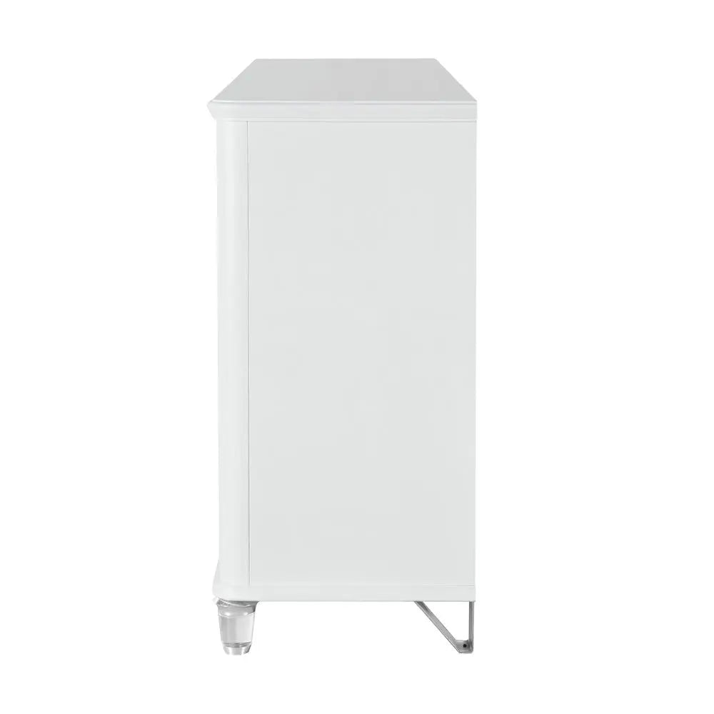 63" Gray Wood Six Drawer Double Dresser - NOBLE HOME INTERIORS