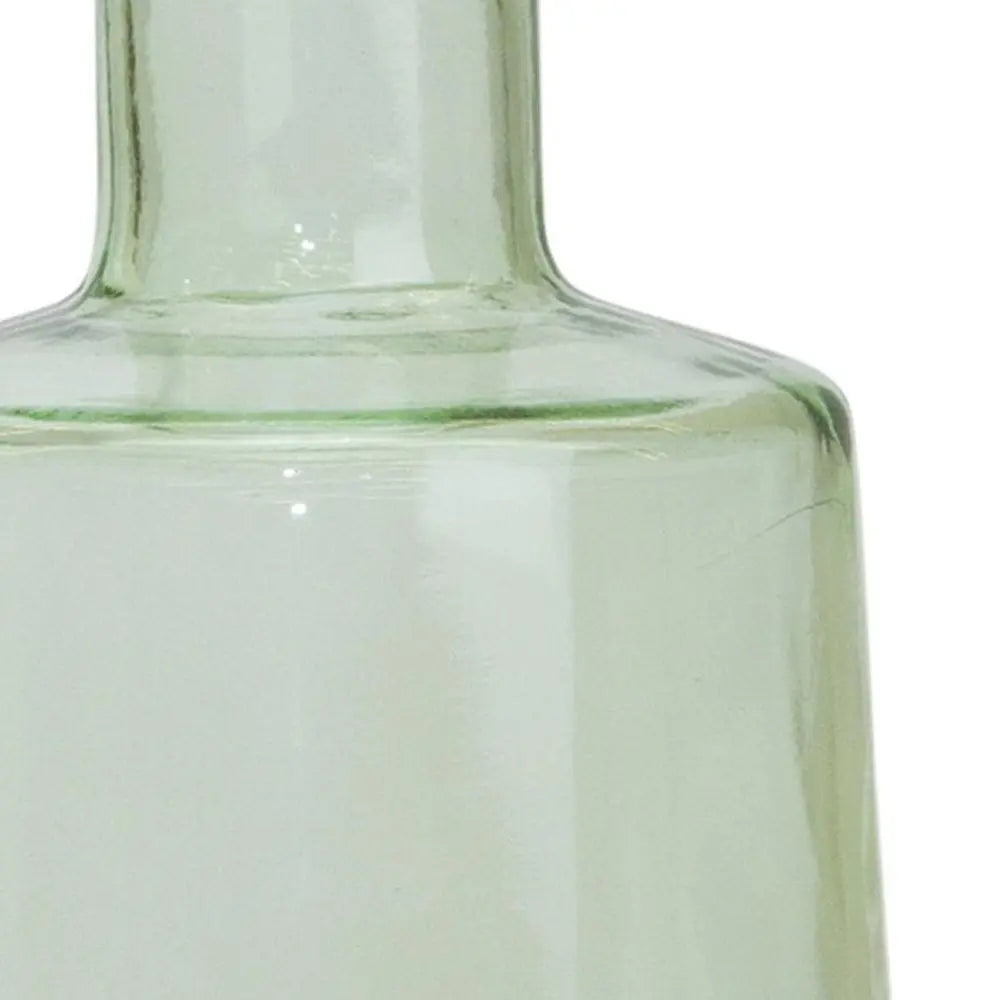 Set of Two Green Round Glass Table Vase HomeRoots