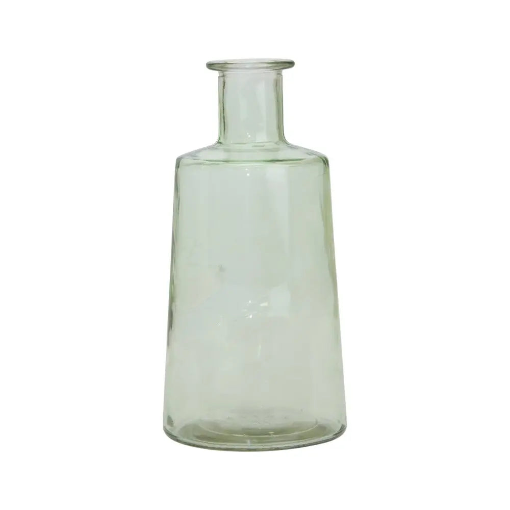 Set of Two Green Round Glass Table Vase HomeRoots