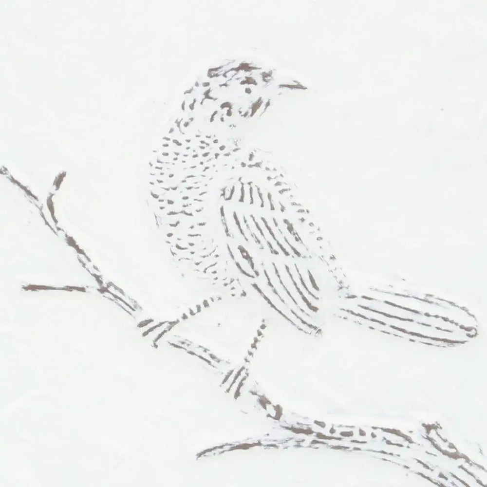 10" X 10" White Bird Metal Square Hanging Wall Decor HomeRoots