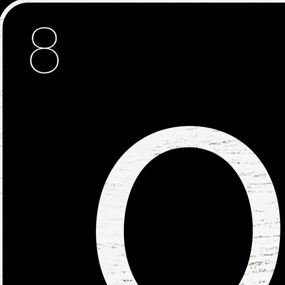 12" X 12" Black And White OMG Oxygen and Magnesium Wood Wall Decor HomeRoots