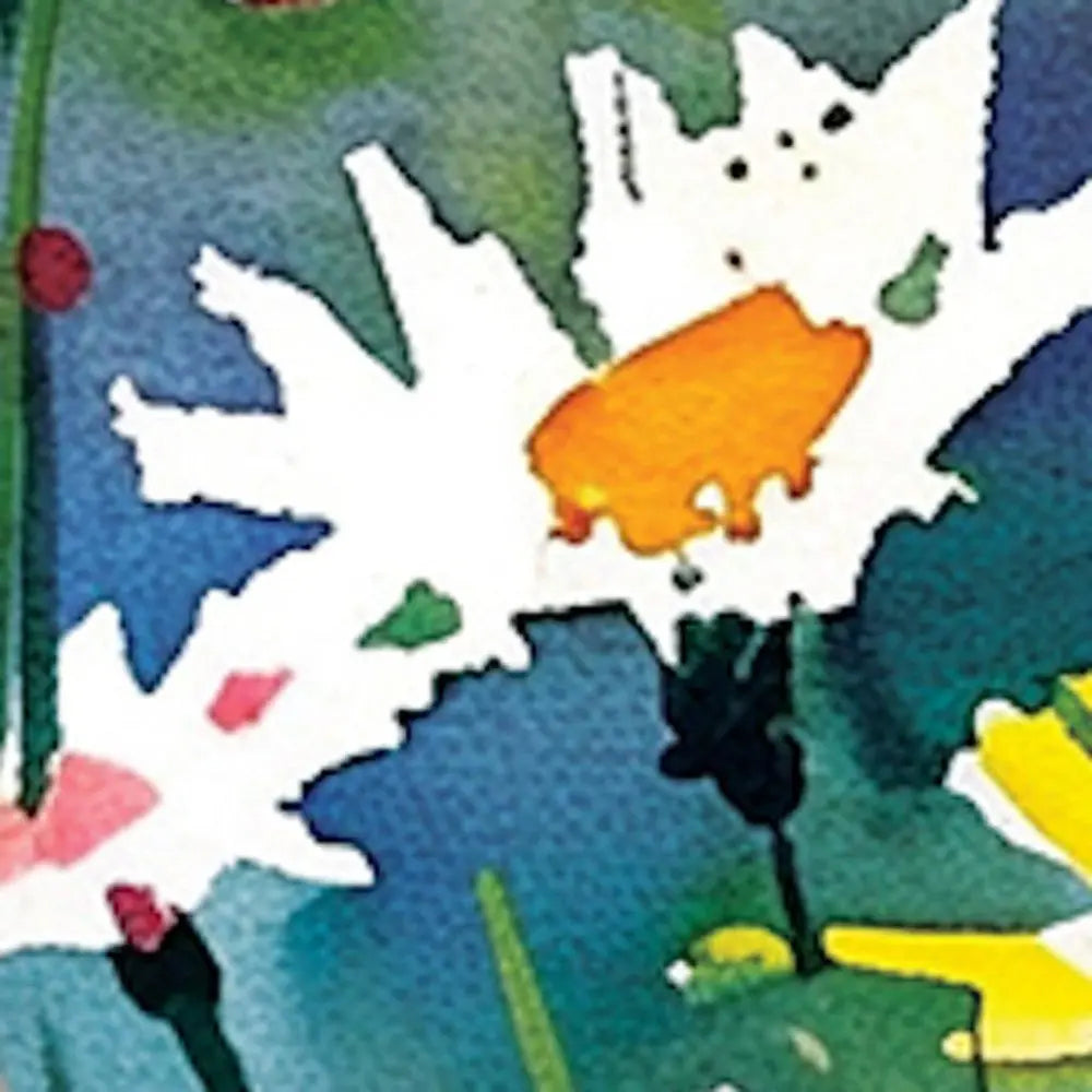 10" X 32" White Green And Red Flower Floral Wood Hanging Wall Decor HomeRoots