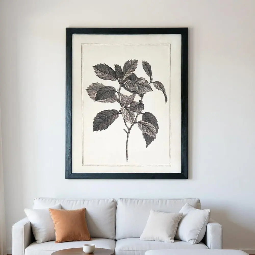 Set of Two Black And White Flower Canvas Square Framed Art HomeRoots