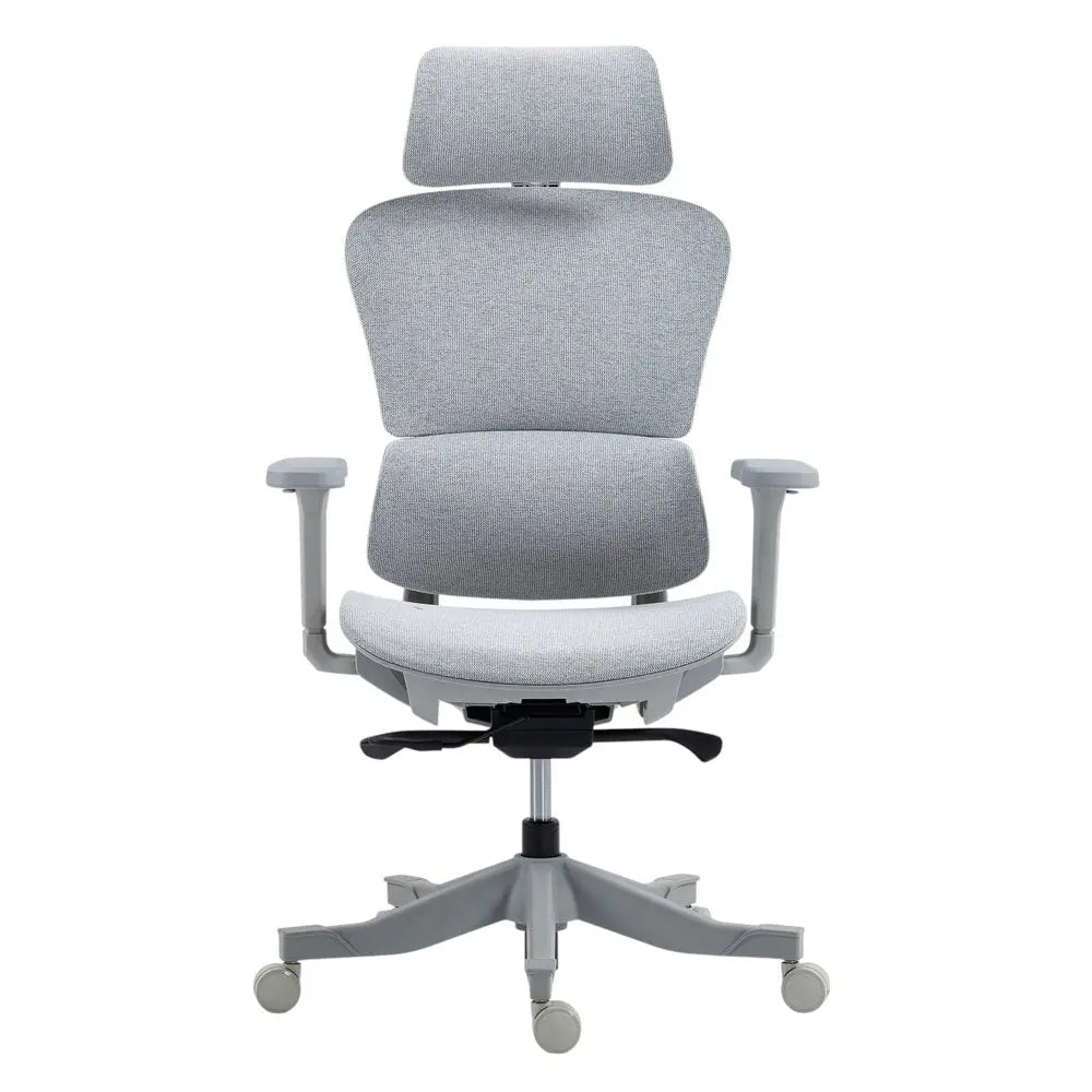 Set of Two Gray Adjustable Height Swivel Rolling Office Chairs HomeRoots