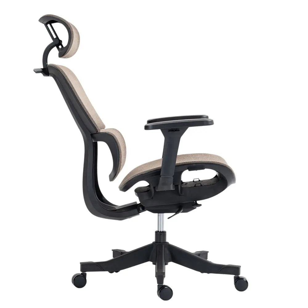 Set of Two Brown and Black Adjustable Height Swivel Rolling Office Chair HomeRoots