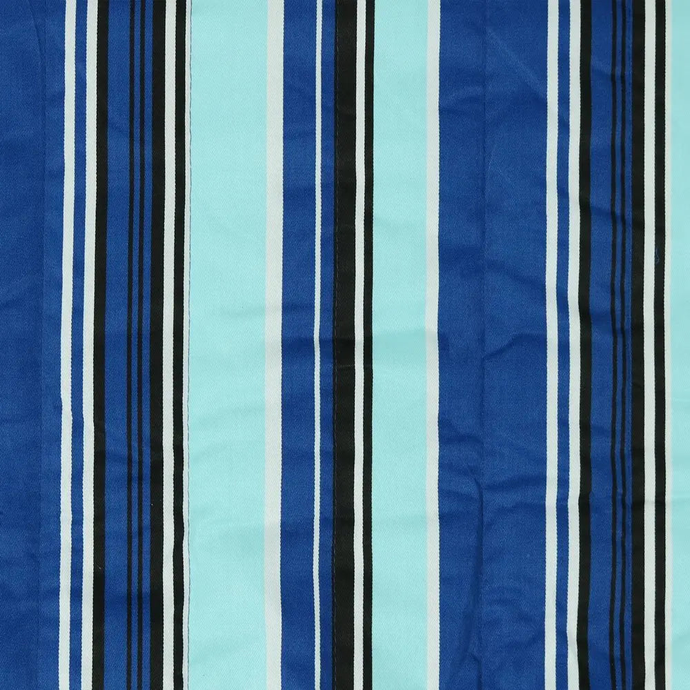 Light Blue And Dark Blue Striped Double Hammock