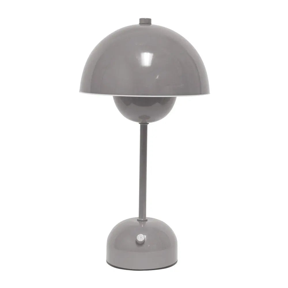 12" Gray Metal Table Lamp HomeRoots