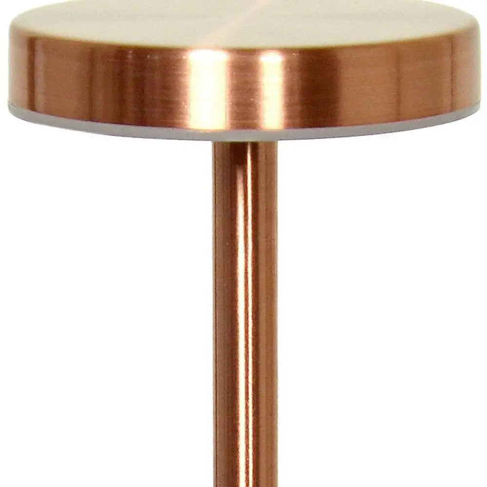 13" Copper Metal Table Lamp HomeRoots