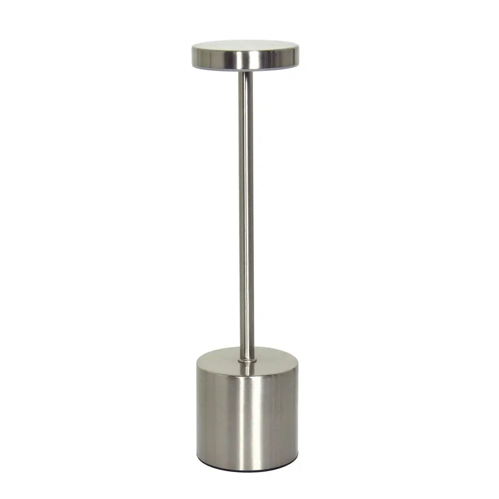13" Silver Metal Table Lamp HomeRoots