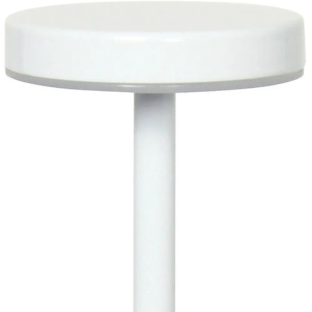 13" White Metal Table Lamp HomeRoots