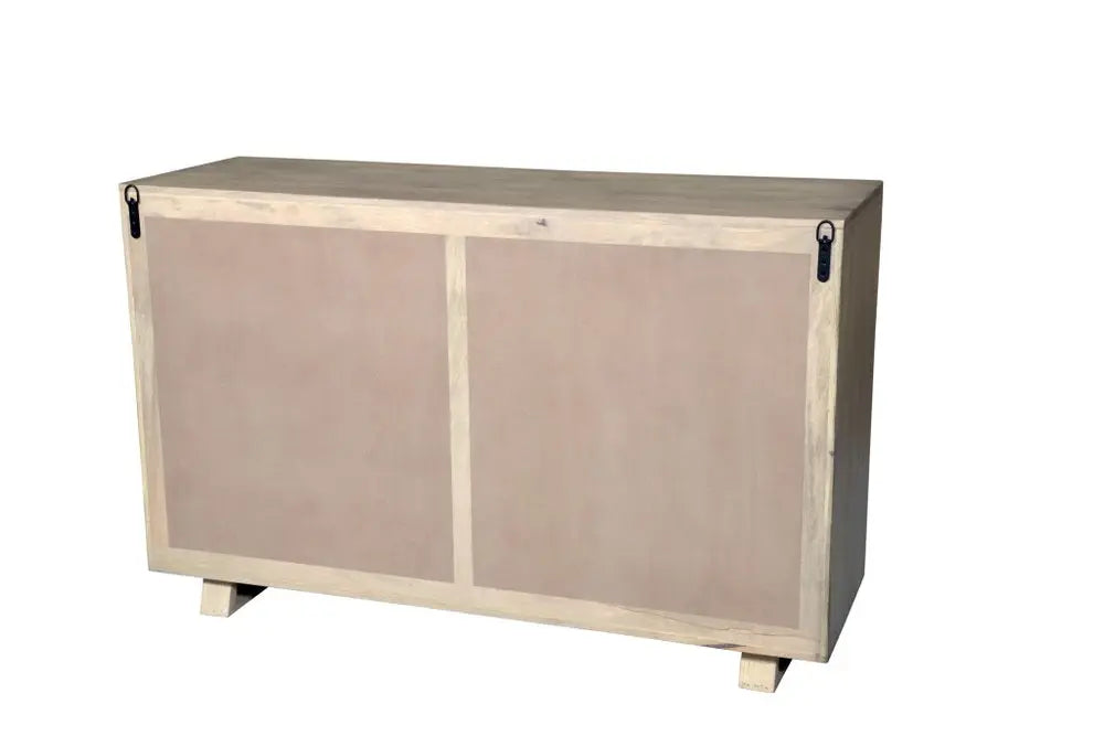 57" Gray Solid Wood Six Drawer Dresser HomeRoots