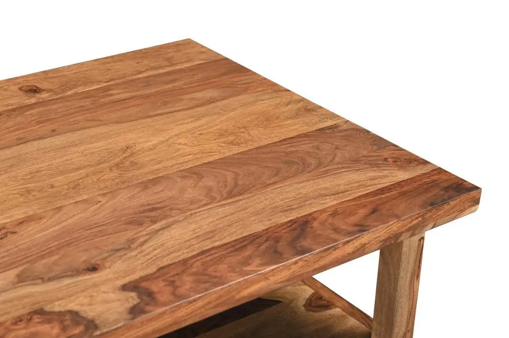 68" Brown Live Edge Solid Wood Writing Desk With Four Drawers - NOBLE HOME INTERIORS