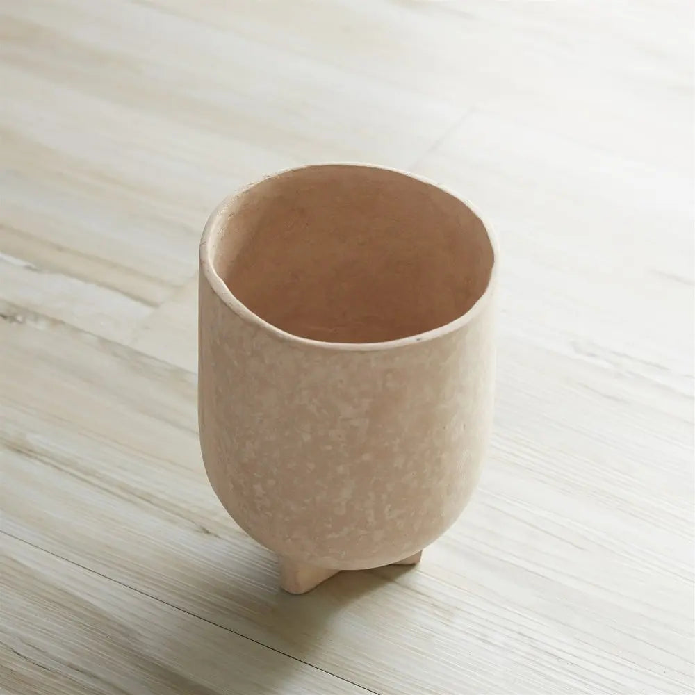 7" Beige Urn Resin Table Vase - NOBLE HOME INTERIORS