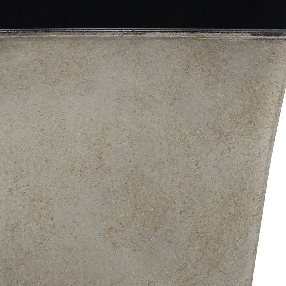 7" Gray Recycled Plastic Indoor Outdoor Square Pot Planter - NOBLE HOME INTERIORS