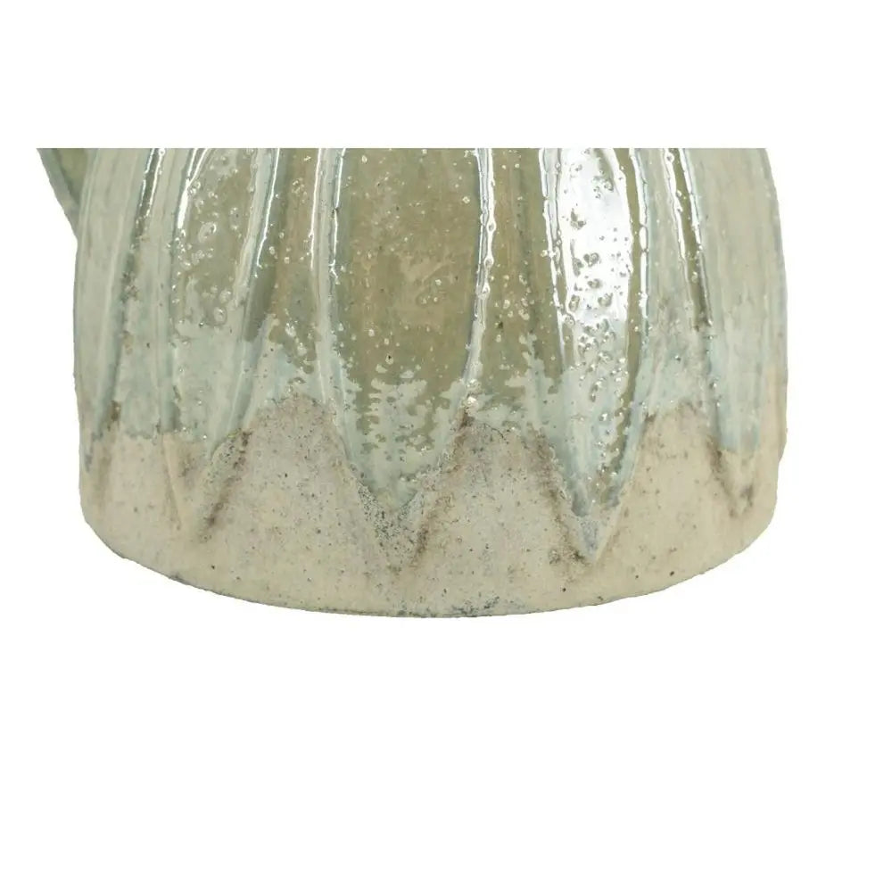 7" Sage and Ivory Round Ceramic Jug Vase With Does Not Apply - NOBLE HOME INTERIORS