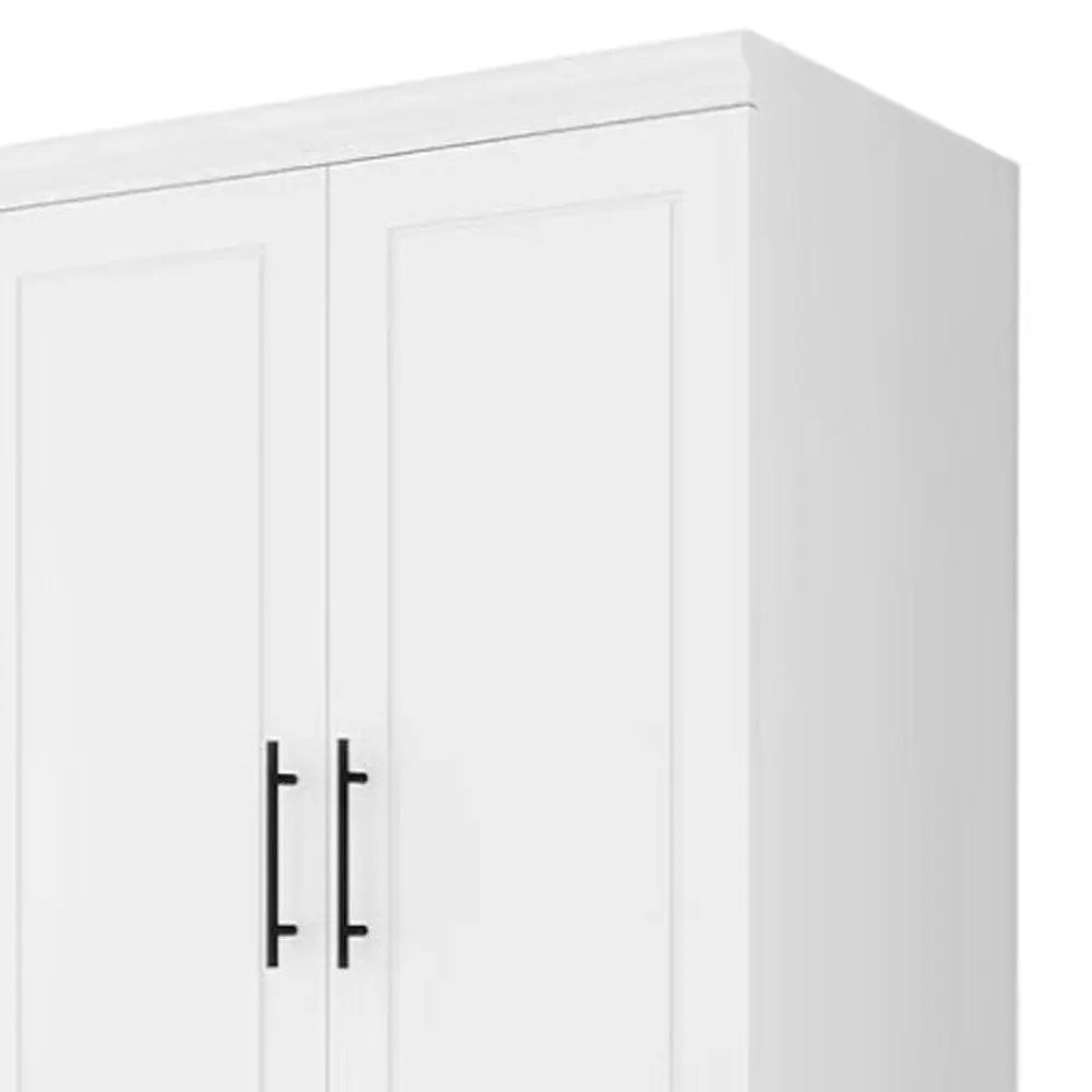 71" White Four Door Combo Dresser - NOBLE HOME INTERIORS