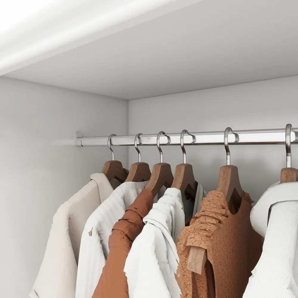 71" White Wood Mirrored Two Door Combo Dresser - NOBLE HOME INTERIORS