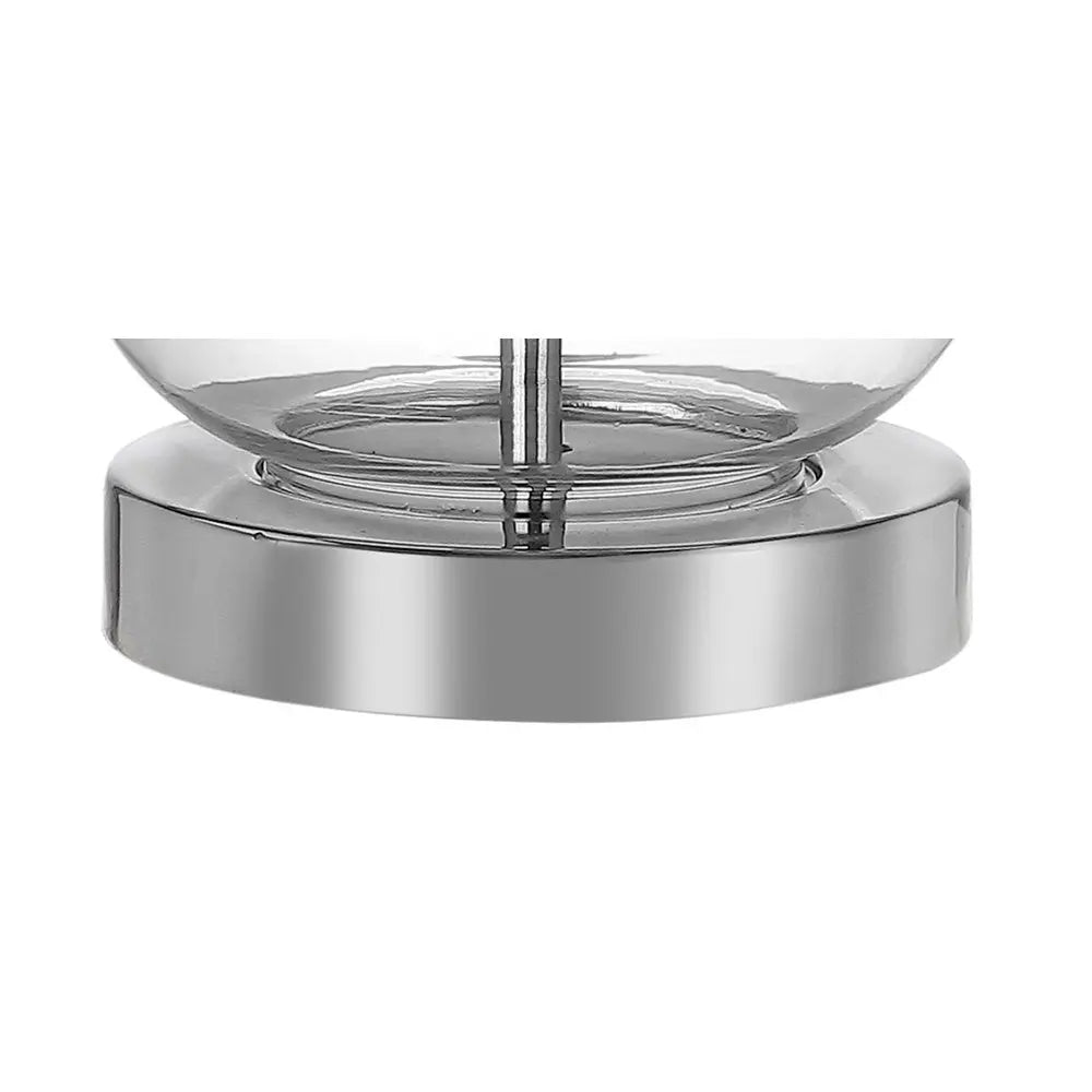 21" Silver Gourd Desk Lamp LED With Drum Shade HomeRoots