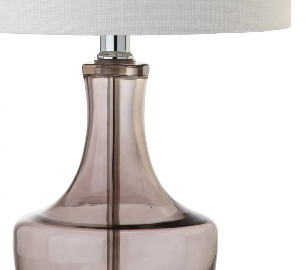 20" Silver Novelty Desk Lamp LED With Drum Shade HomeRoots