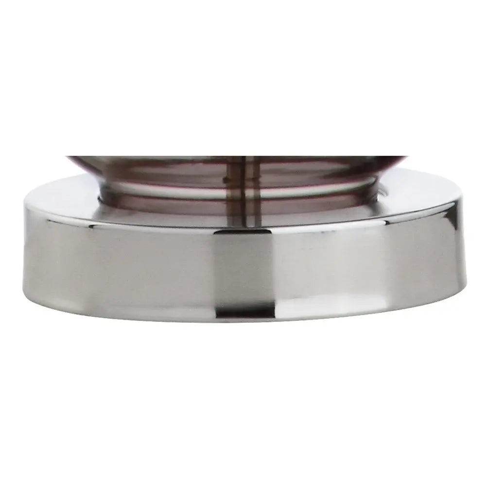 20" Silver Novelty Desk Lamp LED With Drum Shade HomeRoots