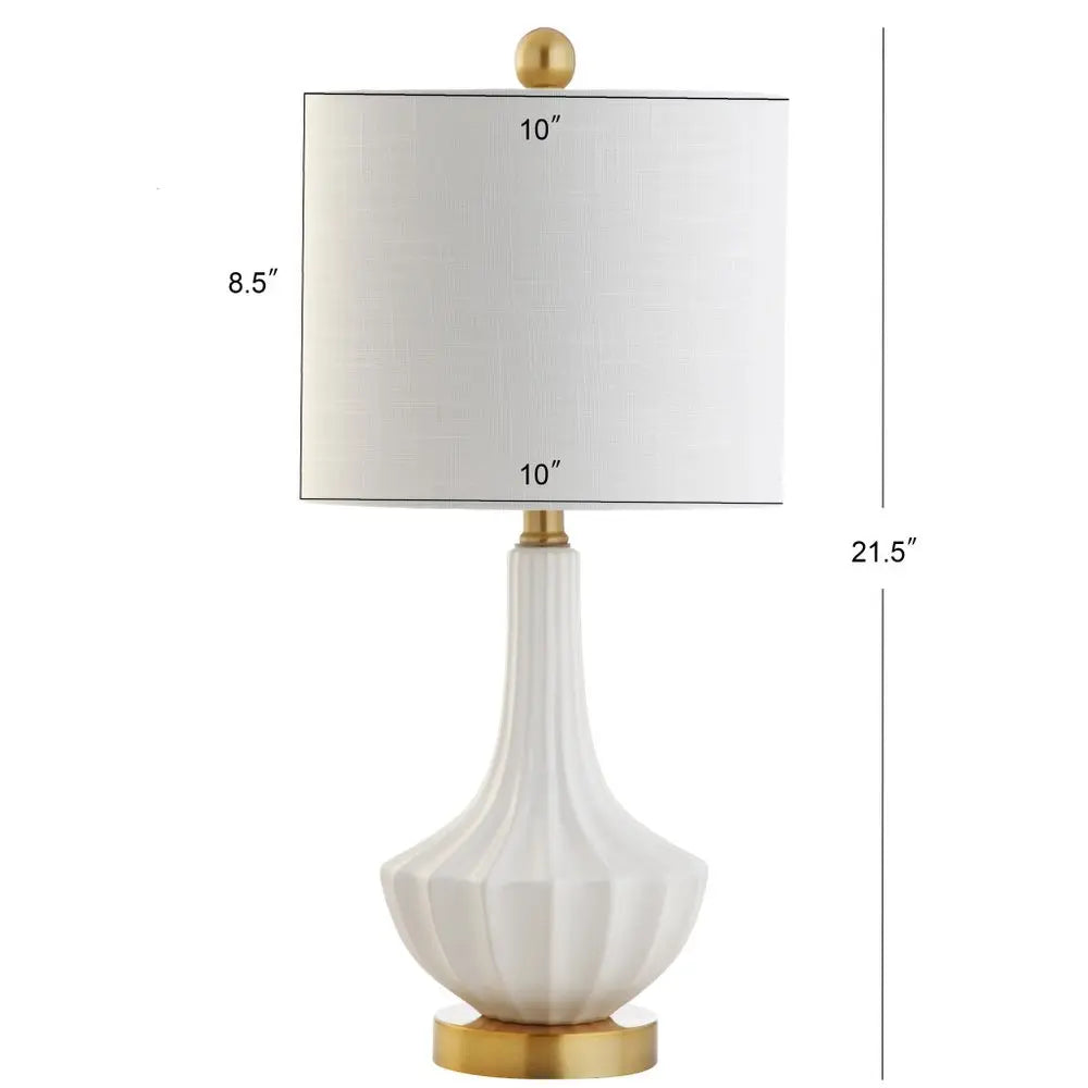 22" Gold Novelty Desk Lamp LED With Globe Shade HomeRoots