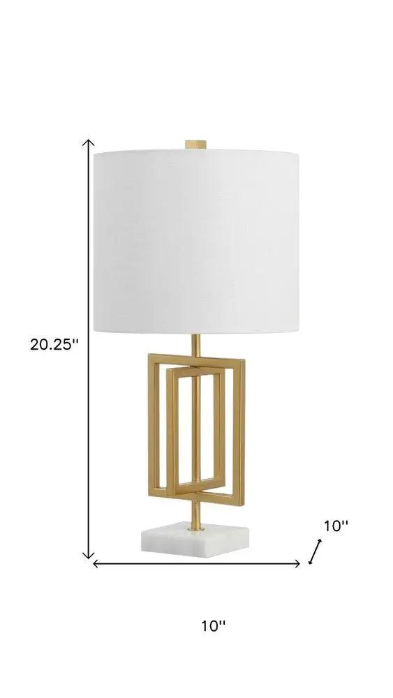 20" White Novelty Table Lamp LED With Globe Shade HomeRoots