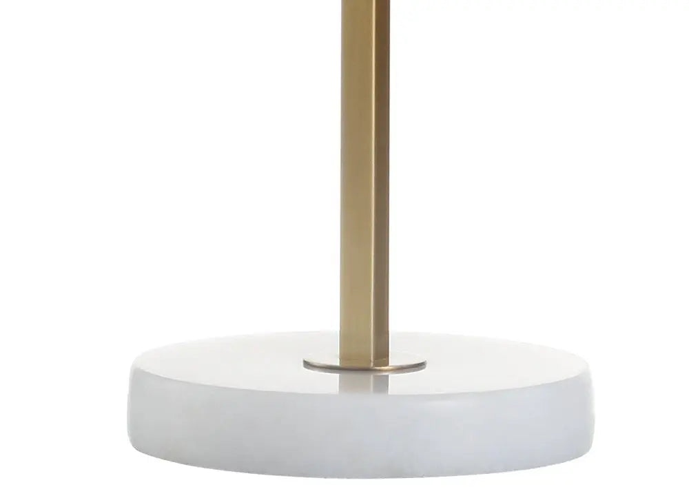 25" White Novelty Table Lamp LED With Drum Shade HomeRoots
