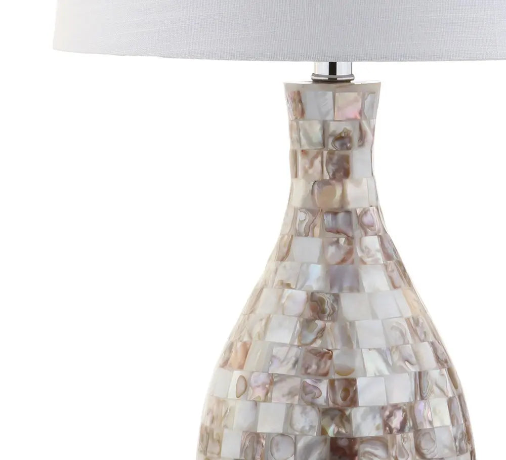 27" Clear Novelty Table Lamp LED With Drum Shade HomeRoots