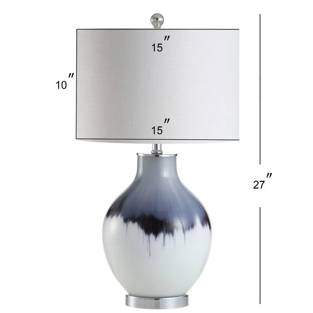 27" Silver Novelty Table Lamp LED With Globe Shade HomeRoots