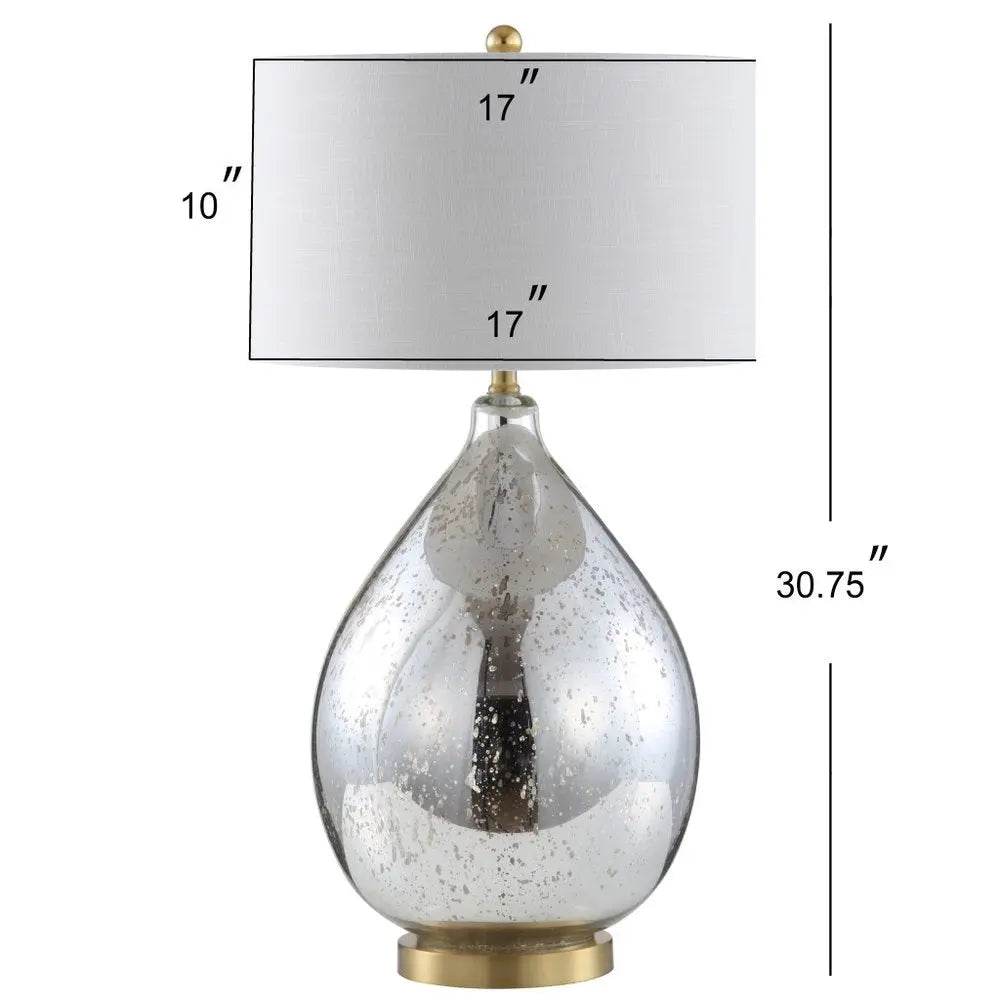 31" Gold Novelty Table Lamp LED With Globe Shade HomeRoots