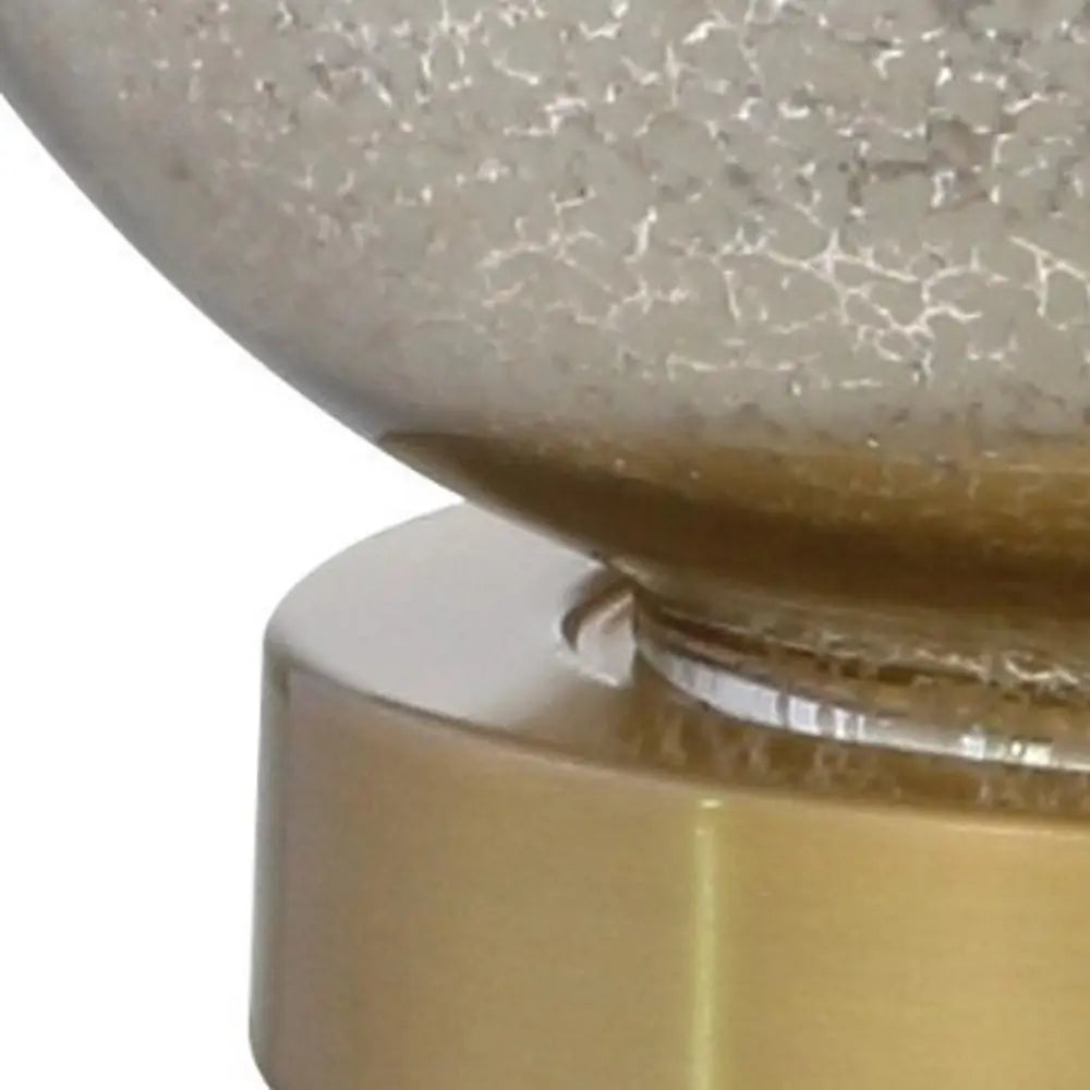 Set of Two 25" Gold Novelty Table Lamps LED With Drum Shades - NOVA HOME FURNITURE