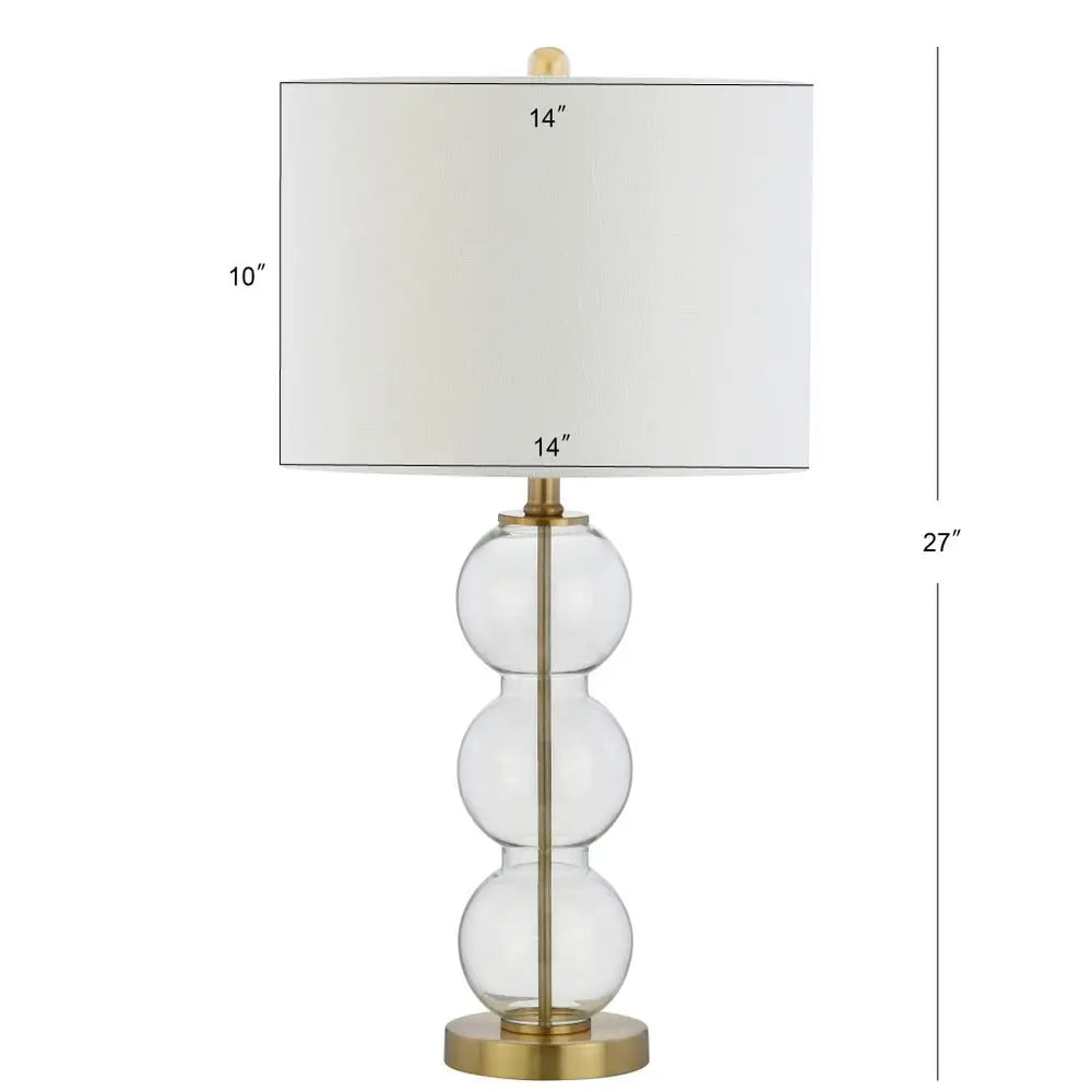 Set of Two 27" Gold Novelty Table Lamps LED With Drum Shades HomeRoots
