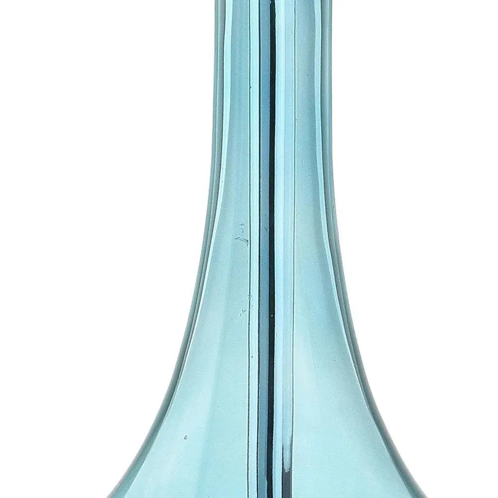 Set of Two 26" Silver Novelty Table Lamps LED With Drum Shades HomeRoots