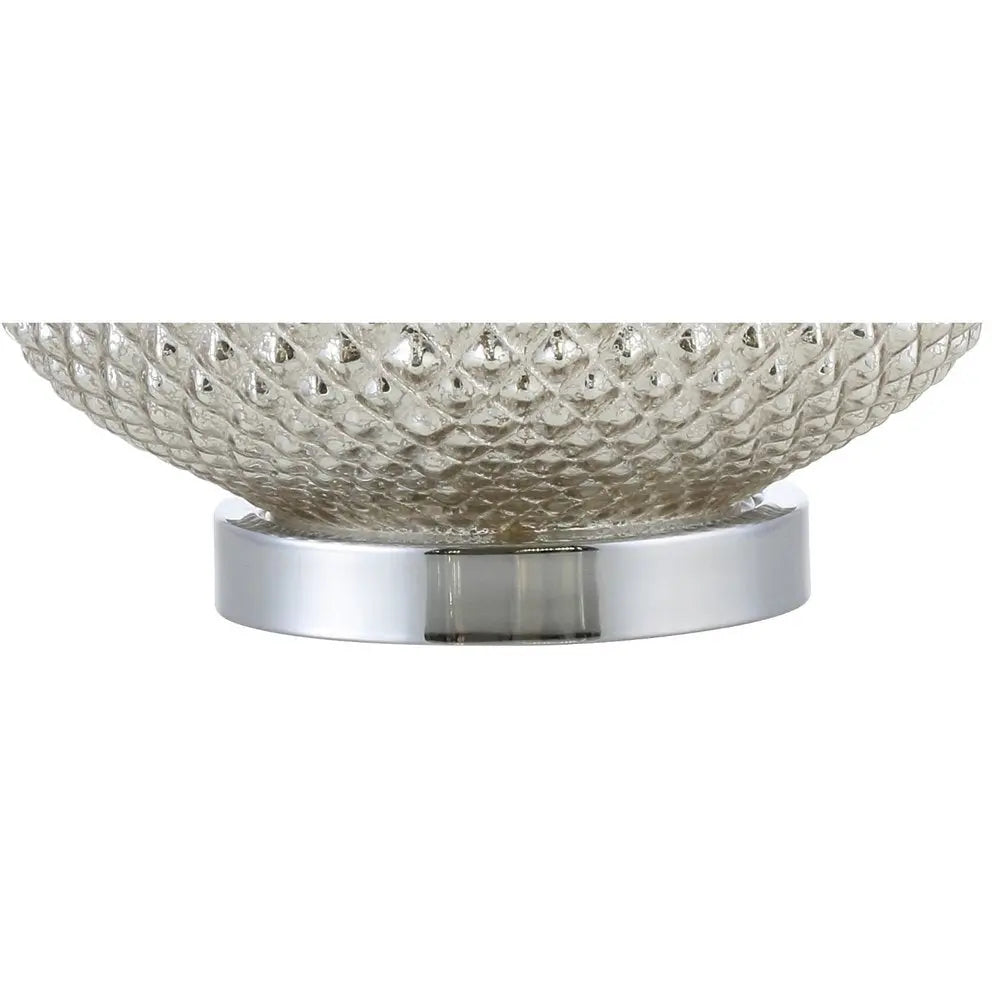 23" Silver Novelty Table Lamp LED With Drum Shade HomeRoots