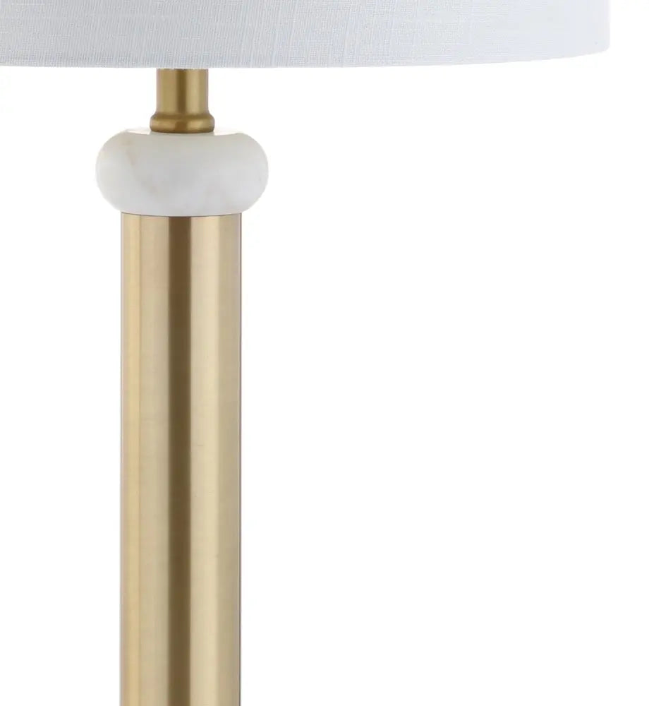 27" Gold Novelty Table Lamp LED With Drum Shade HomeRoots