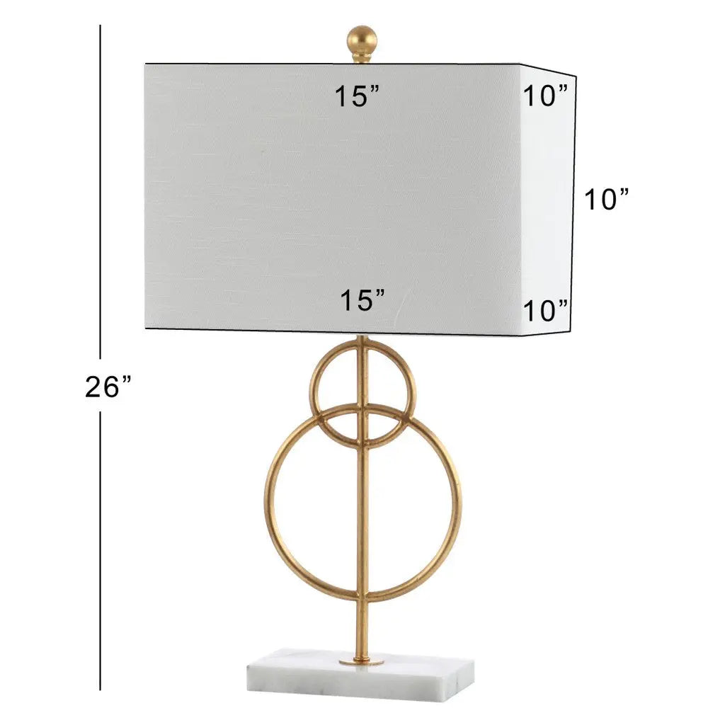 26" White Novelty Table Lamp LED With Shade HomeRoots