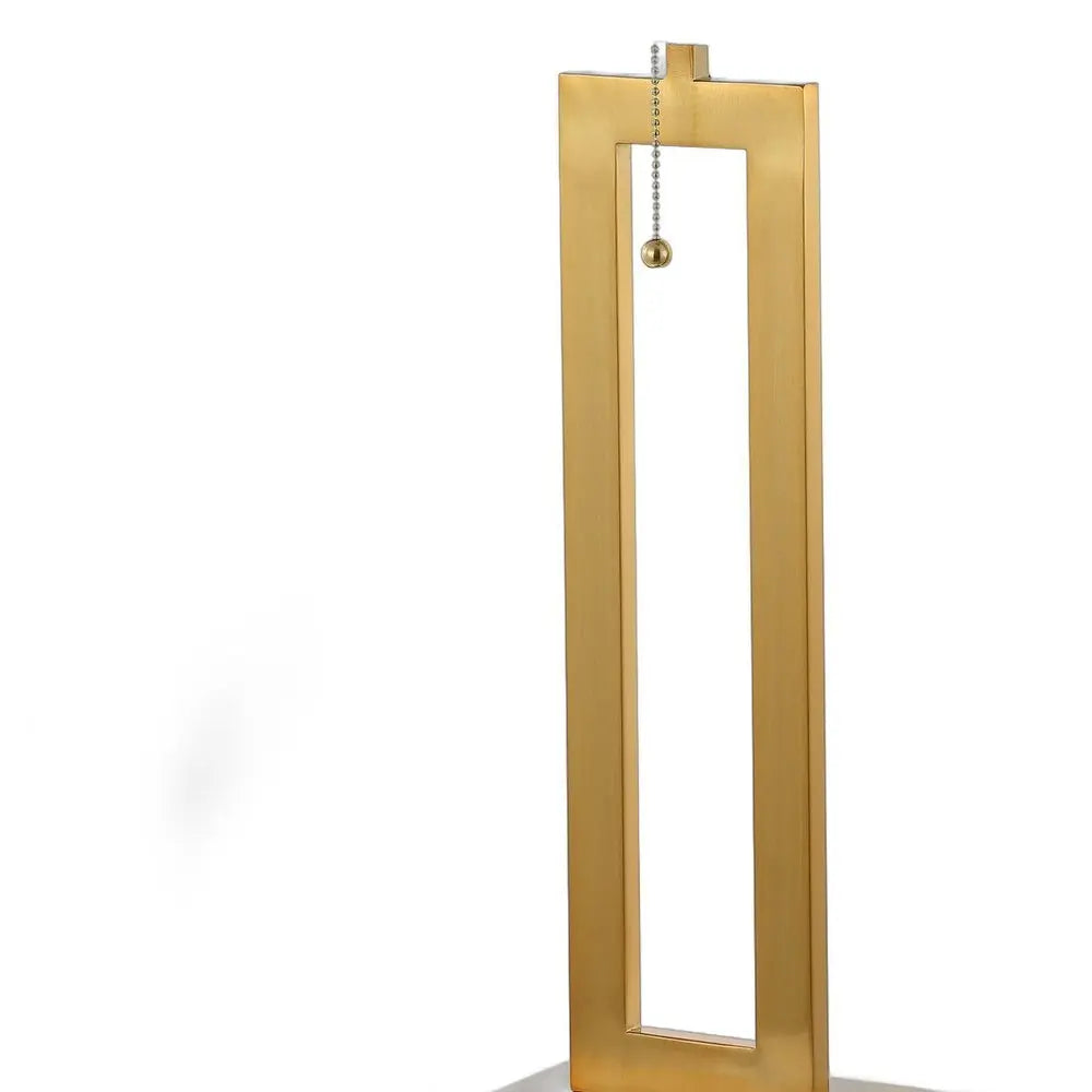 Set of Two 29" Gold Table Lamps LED With Shades HomeRoots