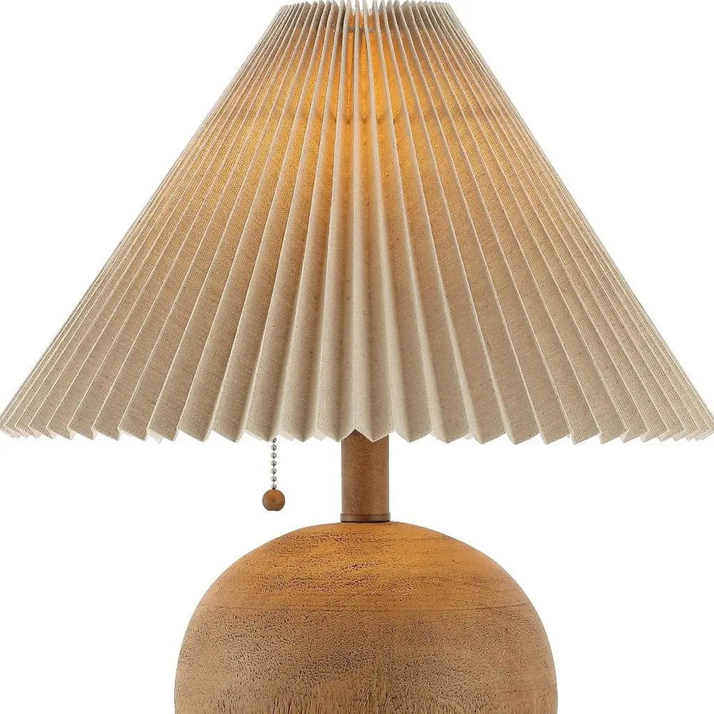 17" Clear Round Table Lamp LED With Empire Shade HomeRoots