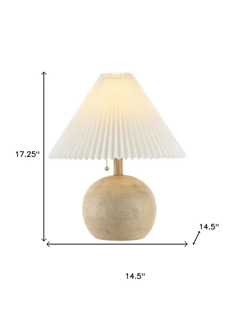 17" Clear Round Table Lamp LED With Empire Shade HomeRoots