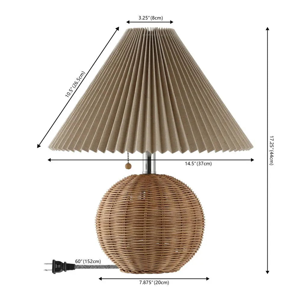 17" Clear Round Table Lamp LED With Empire Shade HomeRoots