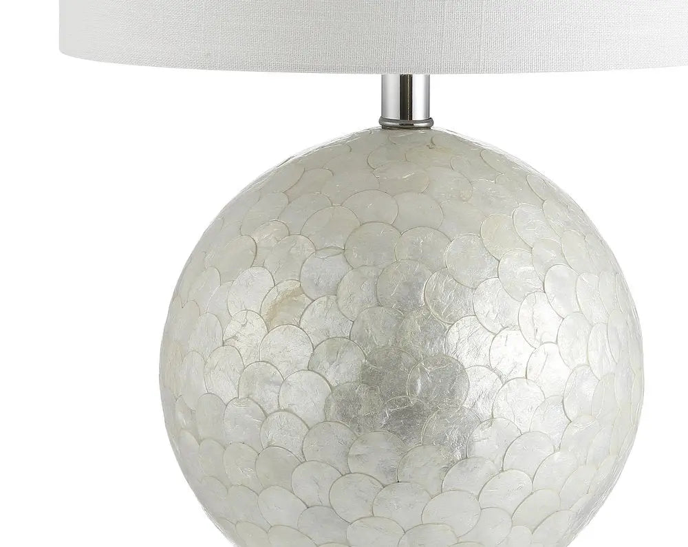 24" Clear Novelty Table Lamp LED With Drum Shade HomeRoots