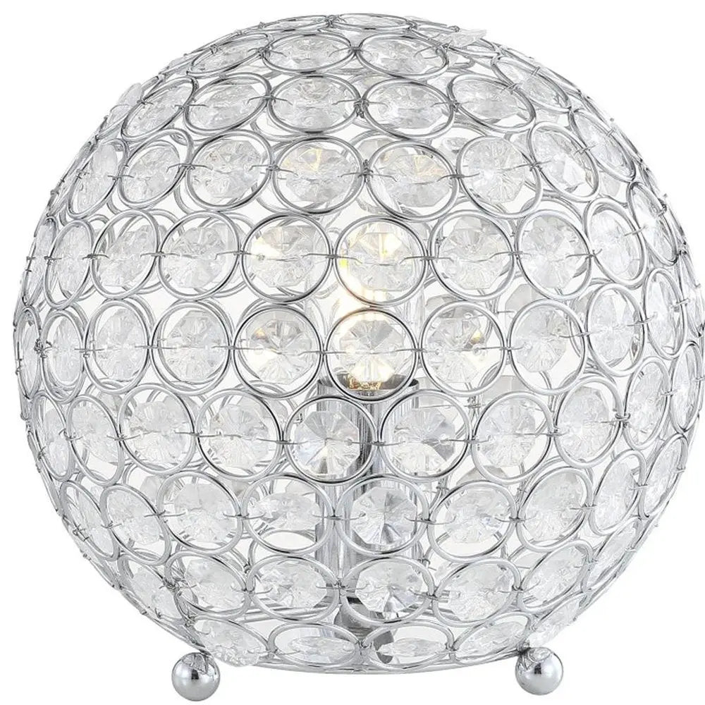 8" Silver Novelty Table Lamp LED HomeRoots