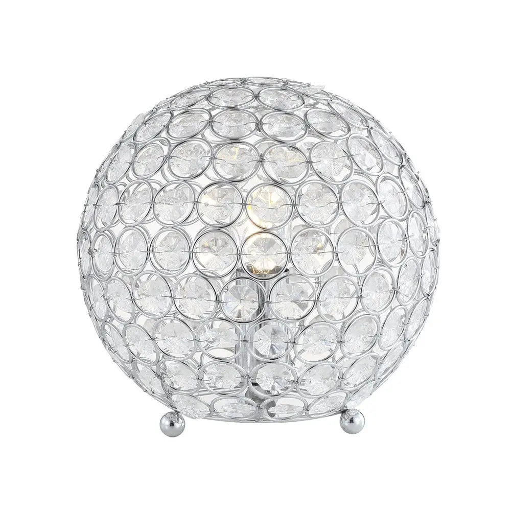 8" Silver Novelty Table Lamp LED HomeRoots