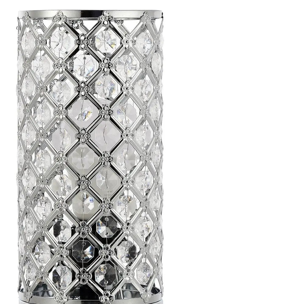 10" Silver Desk Lamp LED HomeRoots