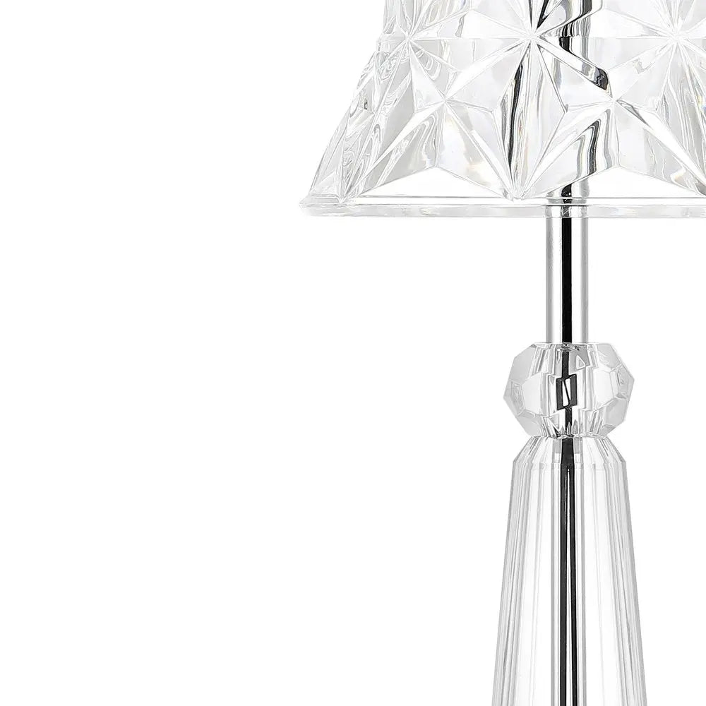 12" Silver Novelty USB Table Lamp LED With Empire Shade HomeRoots