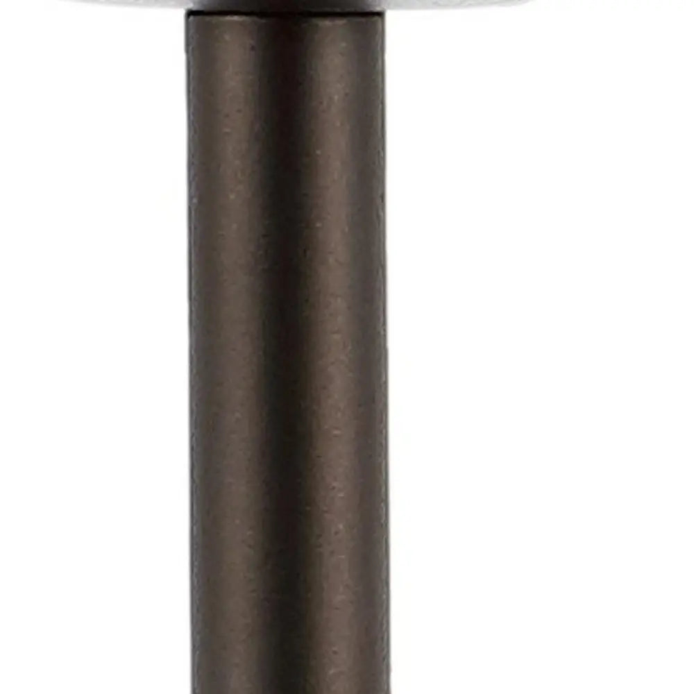 12" Antiqued Bronze Novelty USB Table Lamp LED With Globe Shade HomeRoots