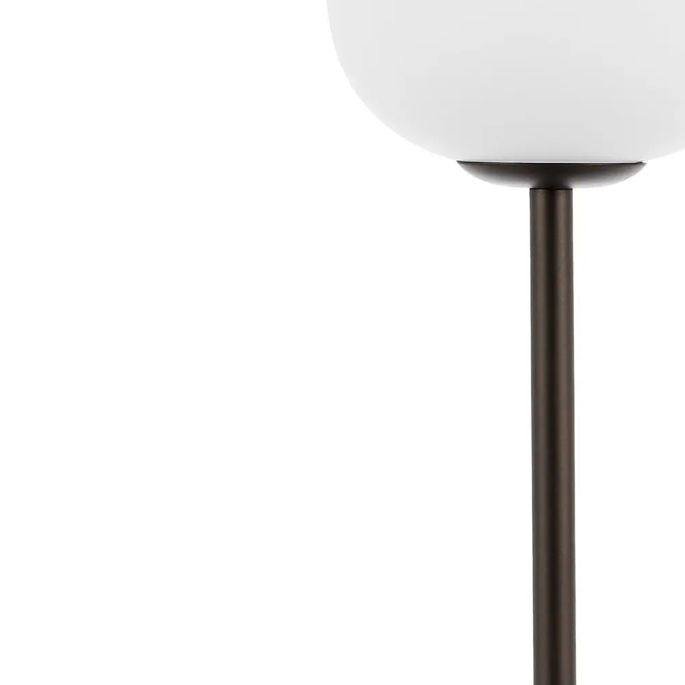 12" Antiqued Bronze Novelty USB Table Lamp LED With Globe Shade HomeRoots