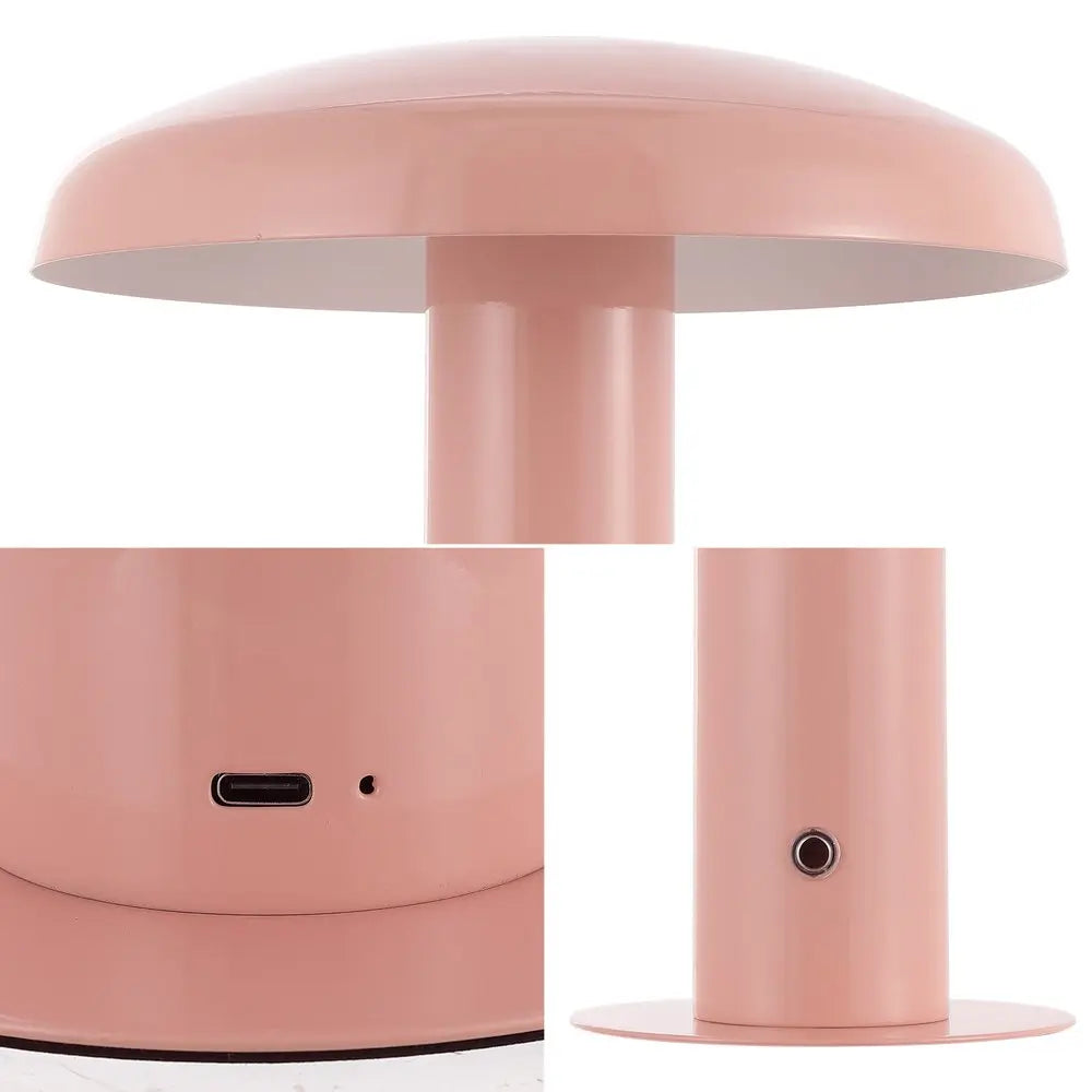 11" Pink Novelty USB Table Lamp LED With Globe Shade HomeRoots