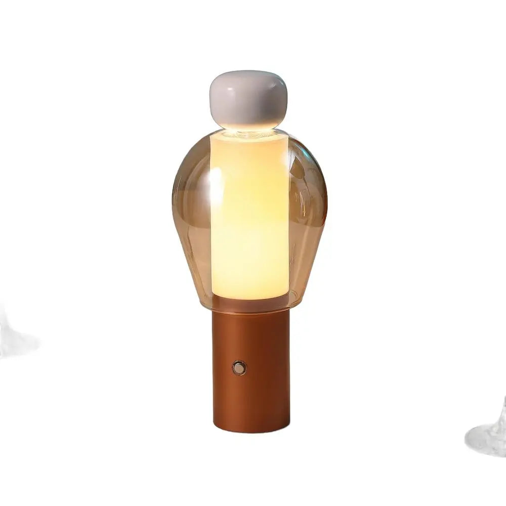 11" Copper USB Table Lamp LED HomeRoots