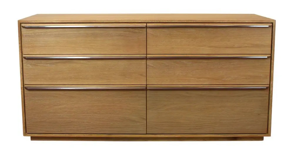 72" Brown Solid Wood Six Drawer Double Dresser - NOBLE HOME INTERIORS